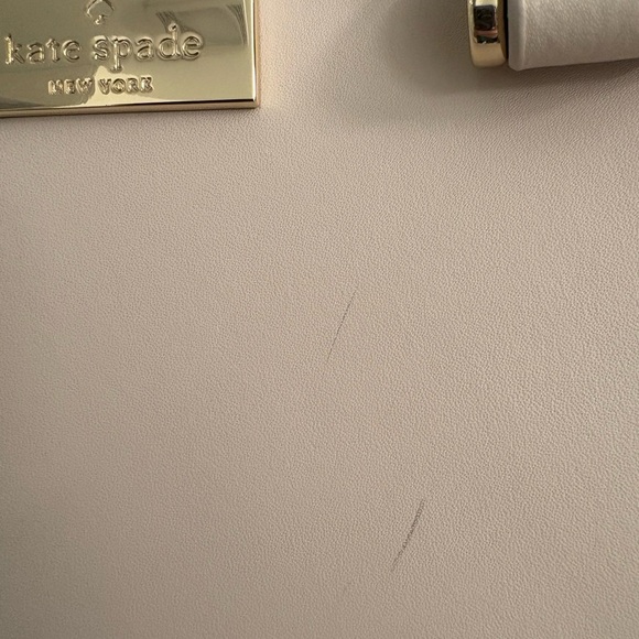 Kate Spade Arbour Hill Leather Tote Crossbody Blue Cream - Picture 6 of 16